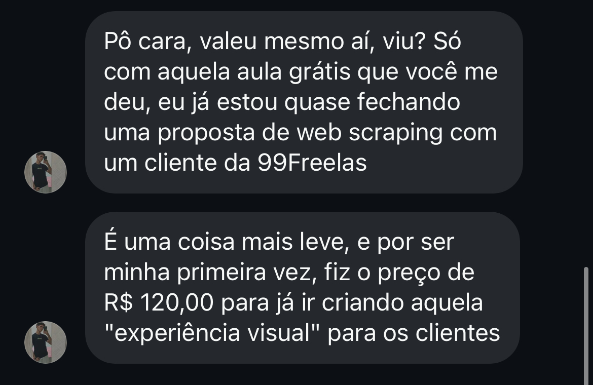 recomendação de aluno